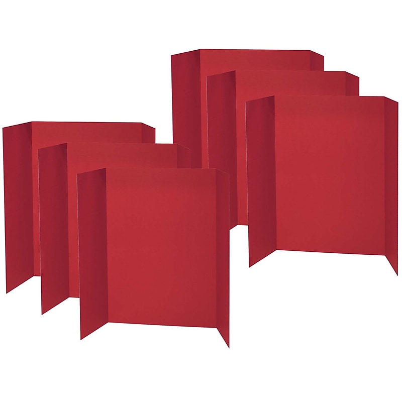 Pacon Presentation Board, Red, Single Wall, 48" x 36", 6/Bundle (PAC3770-6) image 1