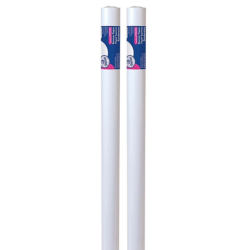 Pacon® Banner Paper, 36" x 75', White, 2 Rolls (PAC5025-2) image 1