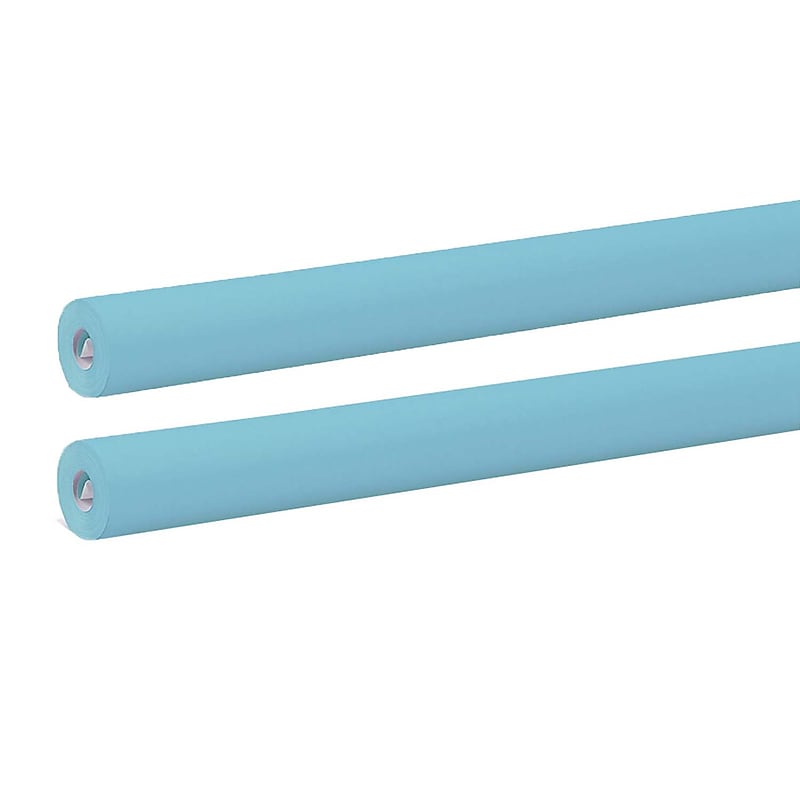 Fadeless Bulletin Board Art Paper, Lite Blue, 24" x 60', 2 Rolls/Bundle (PAC57217-2) image 1