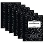 Pacon Composition Notebooks, 9.75" x 7.5", Wide Ruled, 100 Sheets, Black, 6/Bundle (PACMMK37101-6)~#|#~sp132959411_sc7