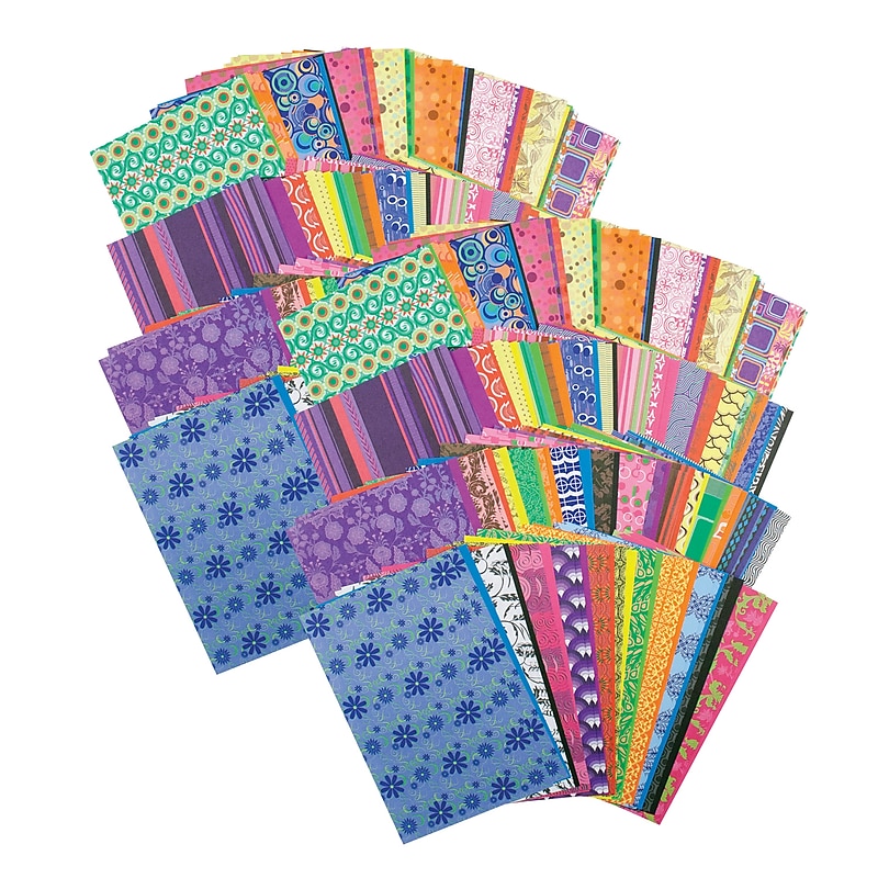 Roylco® Decorative Hues Paper, 5.5" x 8.5", Multicolor, 192 Sheets Per Pack, 2 Packs (R-15203-2) image 1