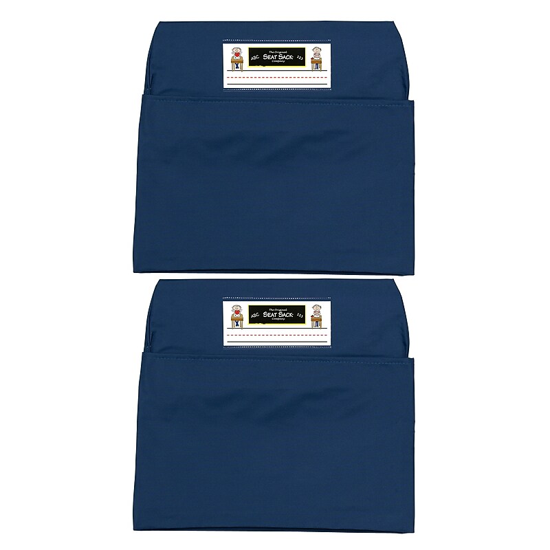 Seat Sack Polyester Seat Storage, 14", Blue, 2/Bundle (SSK00114BL-2) image 1
