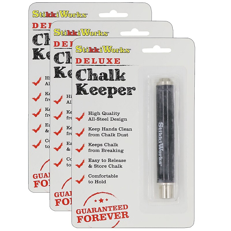 StikkiWorks Deluxe Chalk Keeper, Pack of 3 (STK33011-3) image 1