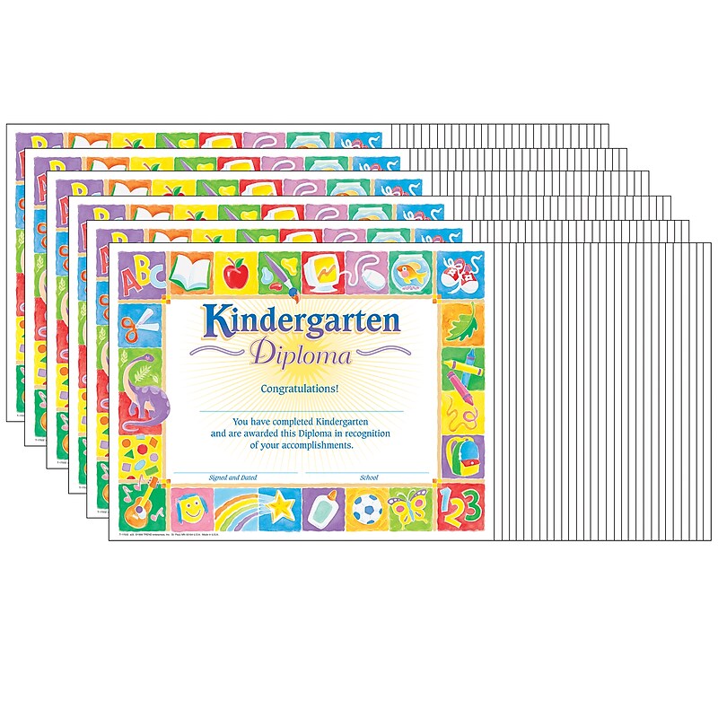 TREND Classic Kindergarten Diploma, 30 Per Pack, 6 Packs (T-17002-6) image 1