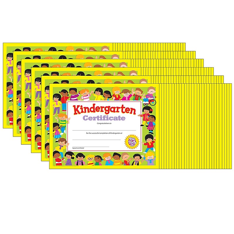 Trend Enterprises Completion Certificates, 8.5" x 11", Multicolor, 6/Bundle (T-17008-6) image 1