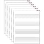 Trend Music Staff Wipe-Off Chart Laminated Paper Dry-Erase Whiteboard, 17" x 22", 6/Pack (T-27304-6)~#|#~sp132959966_sc7