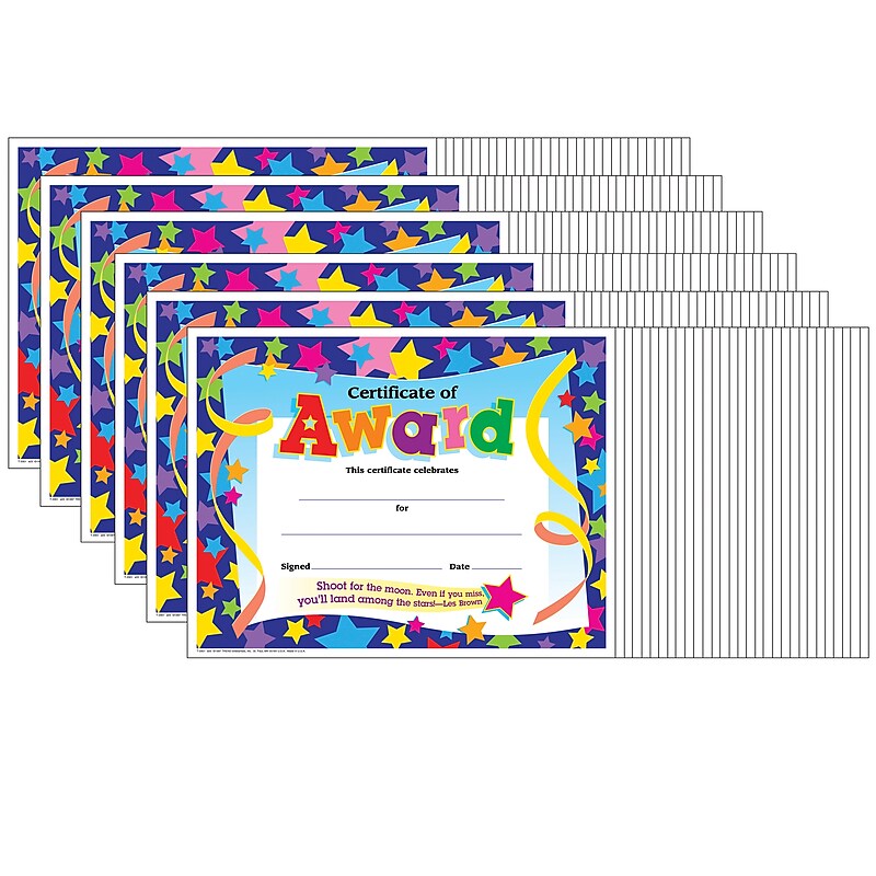 TREND Certificate of Award Colorful Classics Certificates, 30 Per Pack, 6 Packs (T-2951-6) image 1