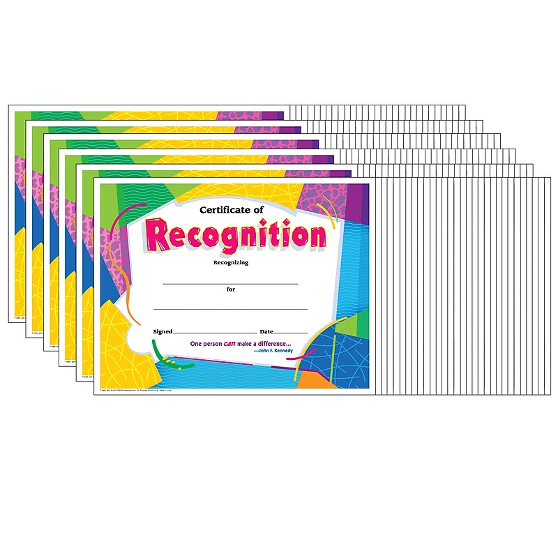 TREND Certificate of Recognition Colorful Classics Certificates, 30 Per Pack, 6 Packs (T-2965-6) image 1