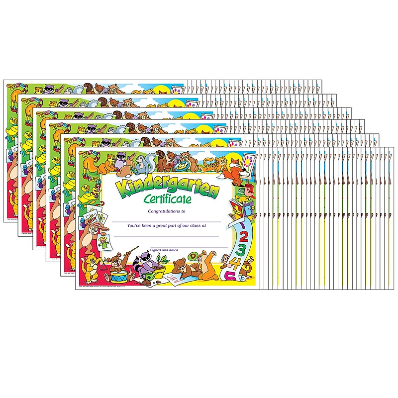 TREND Kindergarten Certificate, 30 Per Pack, 6 Packs (T-343-6) image 1