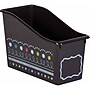 Teacher Created Resources Plastic Chalkboard Brights Book Bin, 5.5" x 11.38" x 7.5", Multicolored, 3/Bundle (TCR20341-3)~#|#~sp132960151_sc7