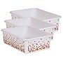 Teacher Created Resources Plastic Large Confetti Storage Bin, 11.5" x 16.25" x 5", Multicolored, 3/Bundle (TCR20895-3)~#|#~sp132960186_sc7