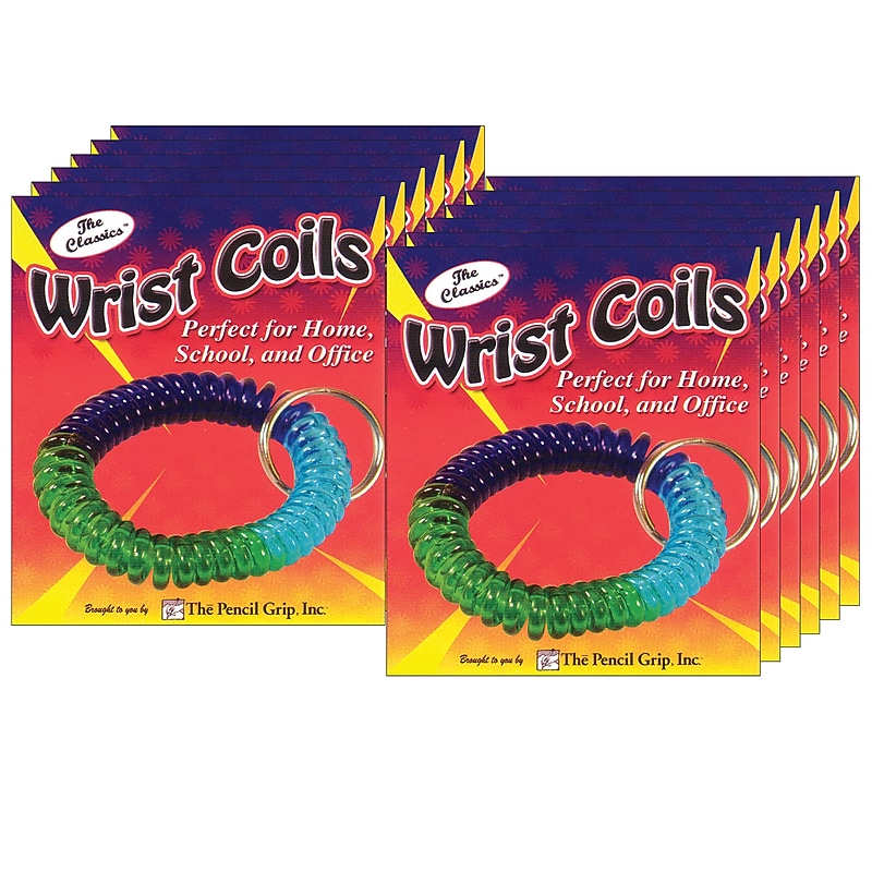 The Pencil Grip Wrist Coil, Multicolored, 12/Pack  (TPG260C-12) image 1
