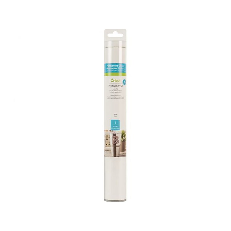 Cricut Premium Vinyl Permanent, 12" x 48", White (2008570) image 1