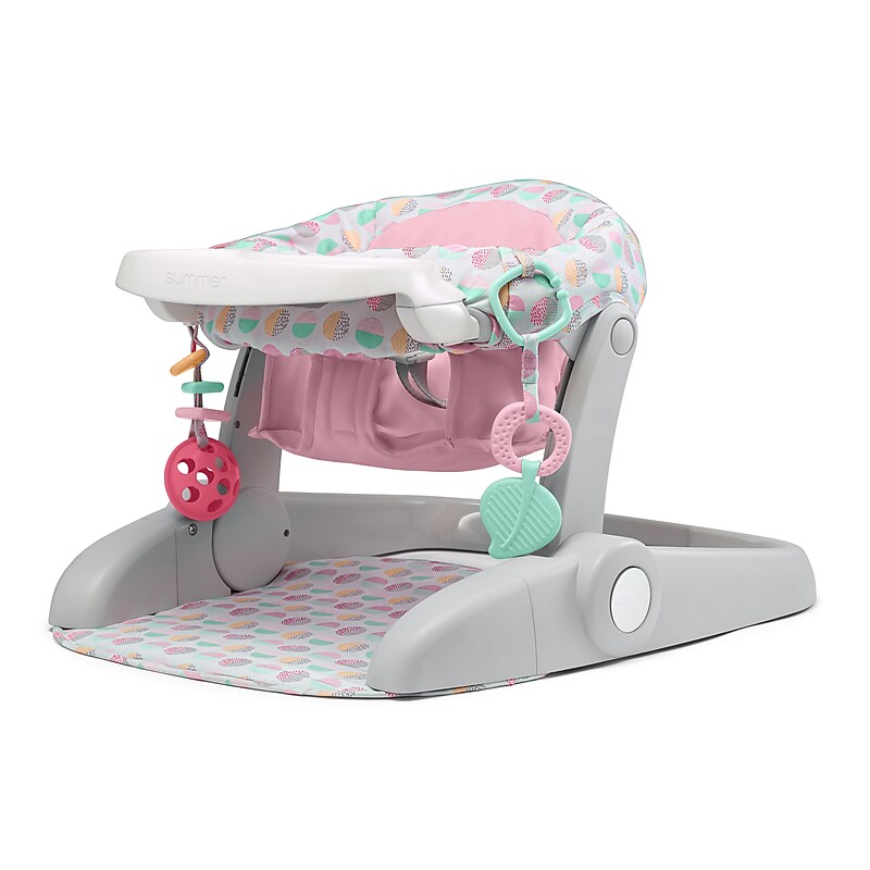 Summer Infant Learn-to-Sit Stages 3-position Fabric Kids Floor Seat, Sweet-and-Sour, Pink (13933) image 1