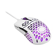Cooler Master MM711 Ambidextrous RGB Optical Gaming Mouse, Matte White (MM-711-WWOL1)