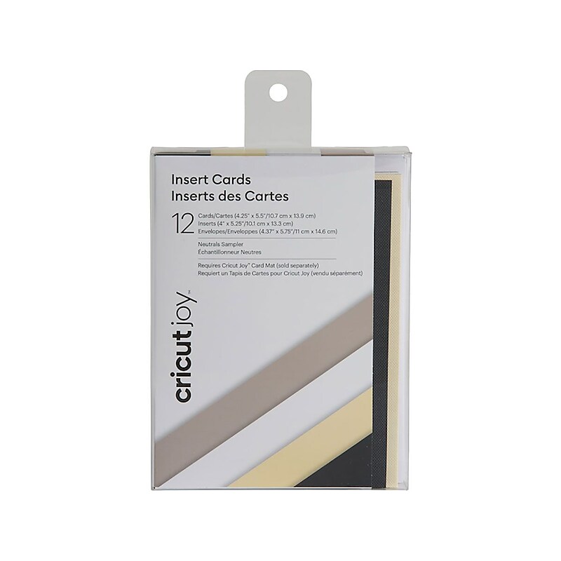 Cricut Joy Insert Cards, 5.5" x 4.25", Neutrals, 12/Pack (2007253) image 1