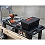 Luxor 2-Shelf Polyethylene Mobile Utility Cart with Swivel Wheels, Black (EC21-NDUST-B)~#|#~sp133417446_sc7