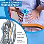 Mount-It! ErgoActive Lumbar Support Cushion with Straps, Breathable Mesh Cover, Gray (MI-1013)~#|#~sp133530608_sc7