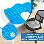 Mount-It! ErgoActive Cooling Gel Coccyx Seat Cushion, Gray (CL-1201)~#|#~sp133531047_sc7