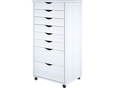Adeptus 40.28″ Wood Drawer Cabinet, Whitewash (76182) Sansujyuku sansujyuku.com