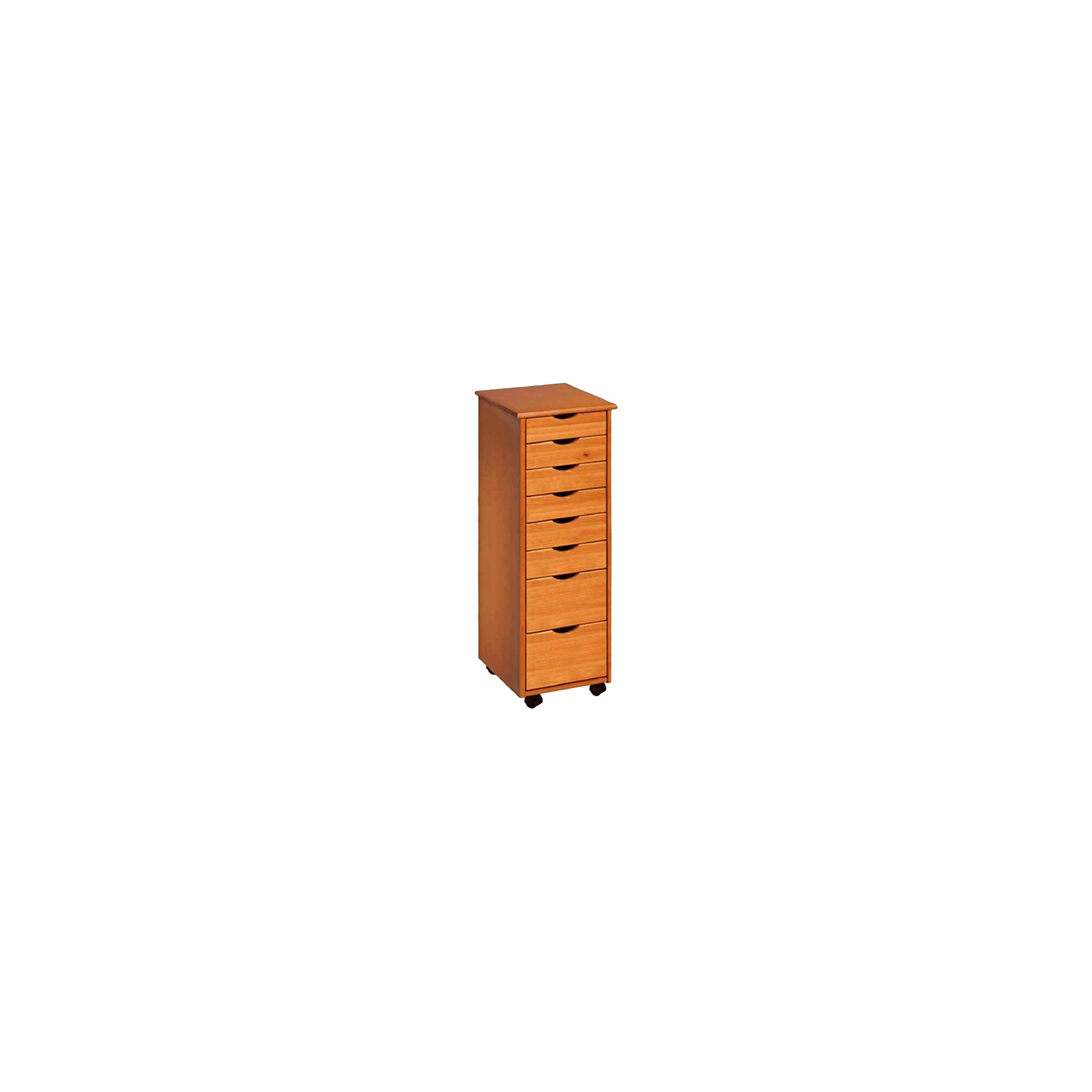 Adeptus 40.28″ Solid Pine Roll Cart with 8 Drawers, Medium Pine (76156) Simolary simolary.com