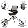 Flash Furniture Warfield Ergonomic Mesh Swivel Executive Chair, Black with Graphite Silver Frame (BL8801XBKGR)~#|#~sp133535050_sc7