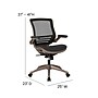 Flash Furniture Warfield Ergonomic Mesh Swivel Executive Chair, Black with Gold Frame (BL8801X)~#|#~sp133535088_sc7