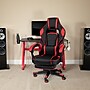 Flash Furniture 52"W Gaming Desk with Red Reclining Back/Arms Gaming Chair with Footrest, Black (BLNX40RSG1030RD)~#|#~sp133535484_sc7