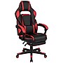 Flash Furniture 52"W Gaming Desk with Red Reclining Back/Arms Gaming Chair with Footrest, Black (BLNX40RSG1030RD)~#|#~sp133535493_sc7