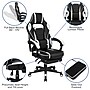 Flash Furniture 52"W Gaming Desk with White Reclining Back/Arms Gaming Chair with Footrest, Black (BLNX40RSG1030WH)~#|#~sp133535510_sc7