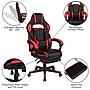 Flash Furniture 45"W Gaming Desk with Red Reclining Back/Arms Gaming Chair with Footrest, Black (BLNX40D1904RD)~#|#~sp133535539_sc7