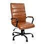 Flash Furniture Whitney Ergonomic LeatherSoft Swivel Executive Chair, Brown/Black (GO2286HBRBK)~#|#~sp133536228_sc7