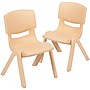 Flash Furniture Whitney Plastic Student Stackable Chair, Natural, 2/Pack (2YUYCX002NAT)~#|#~sp133536693_sc7