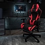 Flash Furniture 52"W Gaming Desk with Red Reclining Gaming Chair with Footrest, Black (BLNX30RSG1031RD)~#|#~sp133536799_sc7
