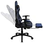 Flash Furniture 52"W Gaming Desk with Blue Reclining Gaming Chair with Footrest, Black (BLNX30RSG1031BL)~#|#~sp133537014_sc7