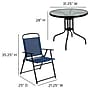 Flash Furniture Nantucket Patio Garden Set with Umbrella Table and Folding Chairs, Navy, 6/Set (GM202012NV)~#|#~sp133537269_sc7