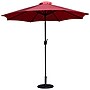 Flash Furniture 9' Round Patio Umbrella and Base, Red (GM402003UB19RED)~#|#~sp133537830_sc7