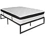 Flash Furniture Louis 14" Metal Platform Bed Frame with 12" Memory Foam Pocket Spring Mattress, Full (XUBD1000112MFMF)~#|#~sp133541321_sc7