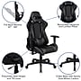Flash Furniture X20 LeatherSoft Ergonomic Racing Gaming Chair, Gray (CH1872301GY)~#|#~sp133542162_sc7