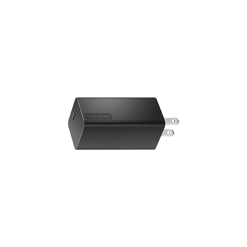 Lenovo GaN 65W Power Adapter (65 Watt): 100e (2nd Gen) Laptop, Black (40AWGC65WW) image 1