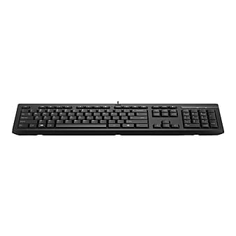 HP 125 Keyboard, Black (266C9AA#ABA)