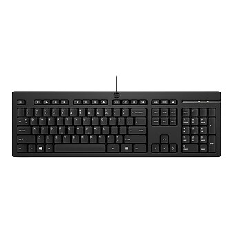 HP 125 Keyboard, Black (266C9AA#ABA)