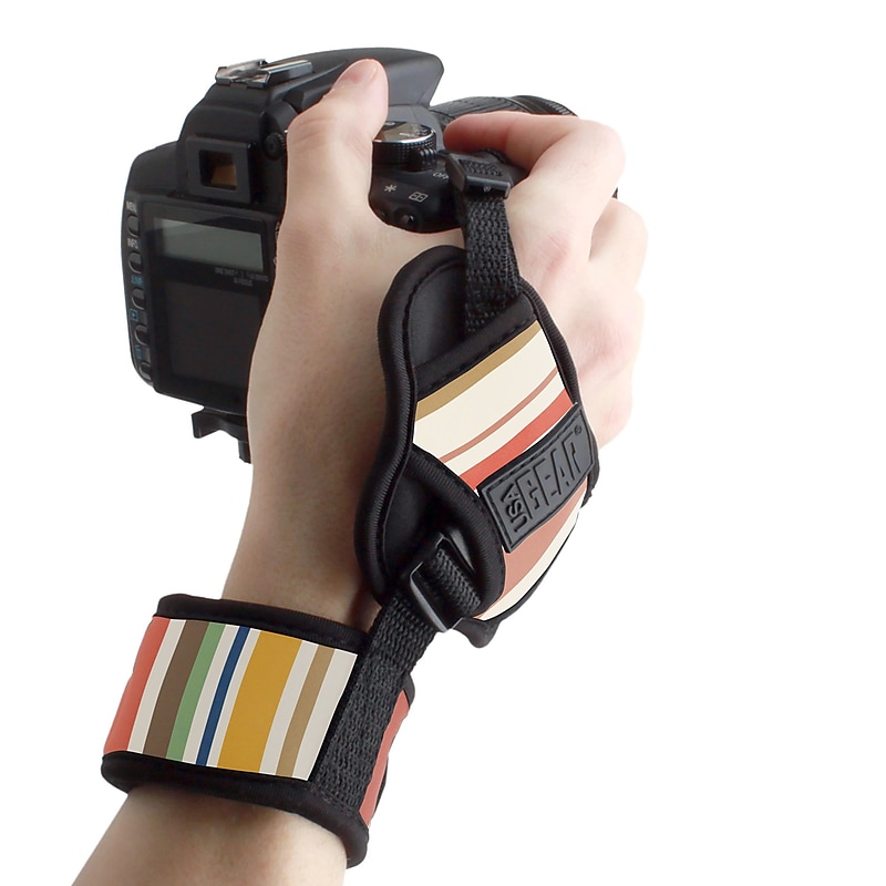 USA GEAR Professional Camera Grip Hand Strap (Striped) (4748058) image 1