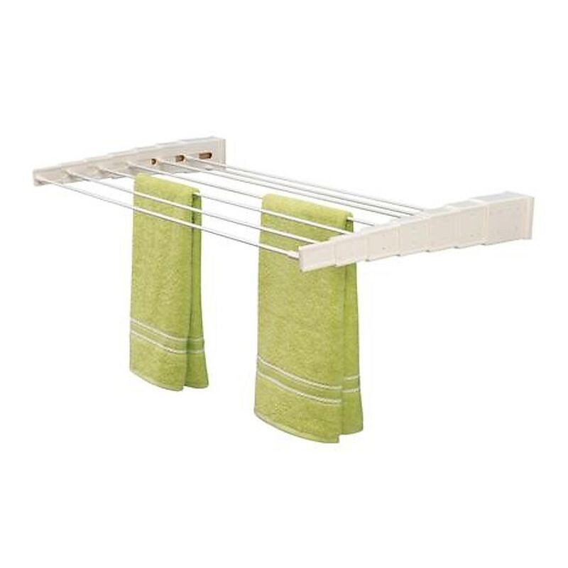 Household Essentials Telescoping Steel Drying Rack, White (05003) image 1