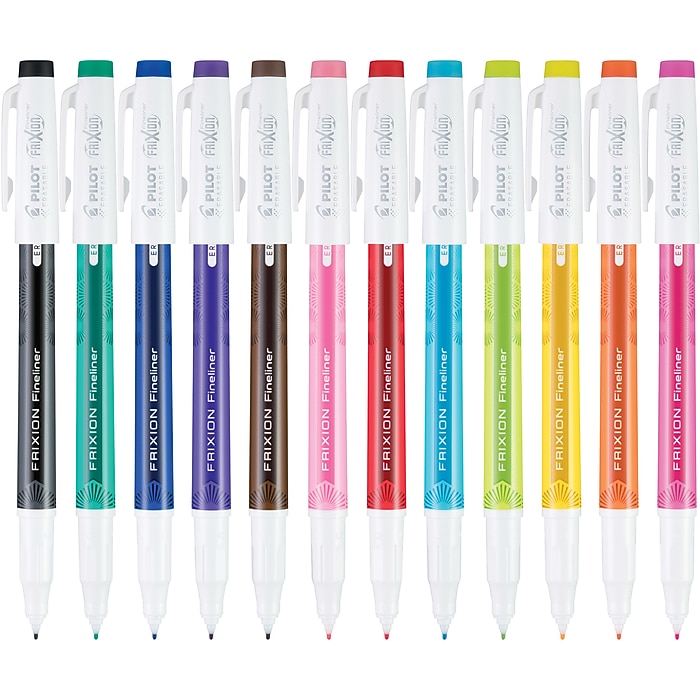 Pilot Frixion Fineliner Erasable Felt Tip Pens Pilot FriXion