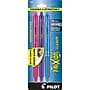 Pilot FriXion Ball Clicker Erasable Gel Pen, Fine Point, Assorted Ink, 3/Pack (31469)~#|#~sp134165572_sc7