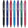 Pilot FriXion Ball Clicker Erasable Gel Pens, Fine Point, Assorted Ink, 7/Pack (31472)