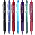 Pilot FriXion Ball Clicker Erasable Gel Pens, Fine Point, Assorted Ink, 7/Pack (31472)
