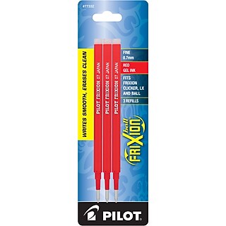 Pilot FriXion Ball Erasable Gel Pen Ink Refill, Fine Tip, Blue Ink
