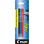 Pilot FriXion Ball Erasable Gel Pen Ink Refill, Fine Tip, Black/Blue/Red Ink, 3/Pack (77335)~#|#~sp134165636_sc7